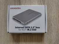 Adaptor 2.5 inch SATA la M.2 SATA SSD Axagon RSS-M2SD, Aluminiu