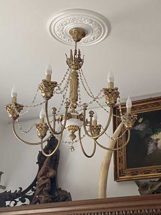Candelabru/lustra/bronz masiv