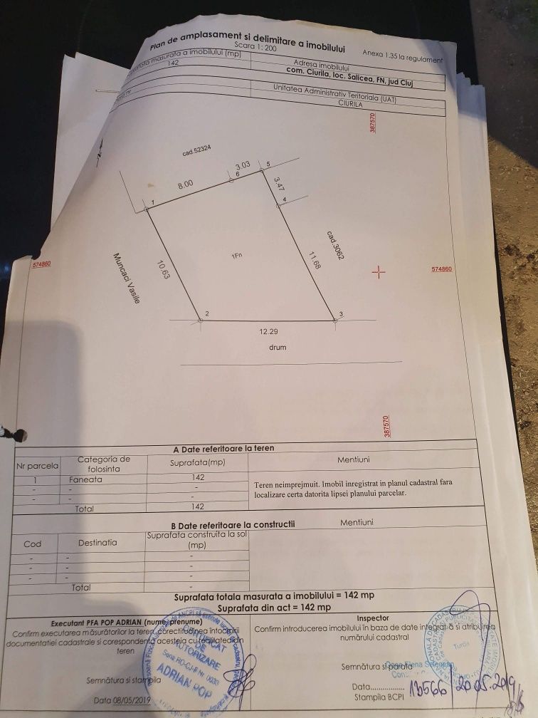 Vând/ Schimb/ Rate teren intravilan în Sat Salicea