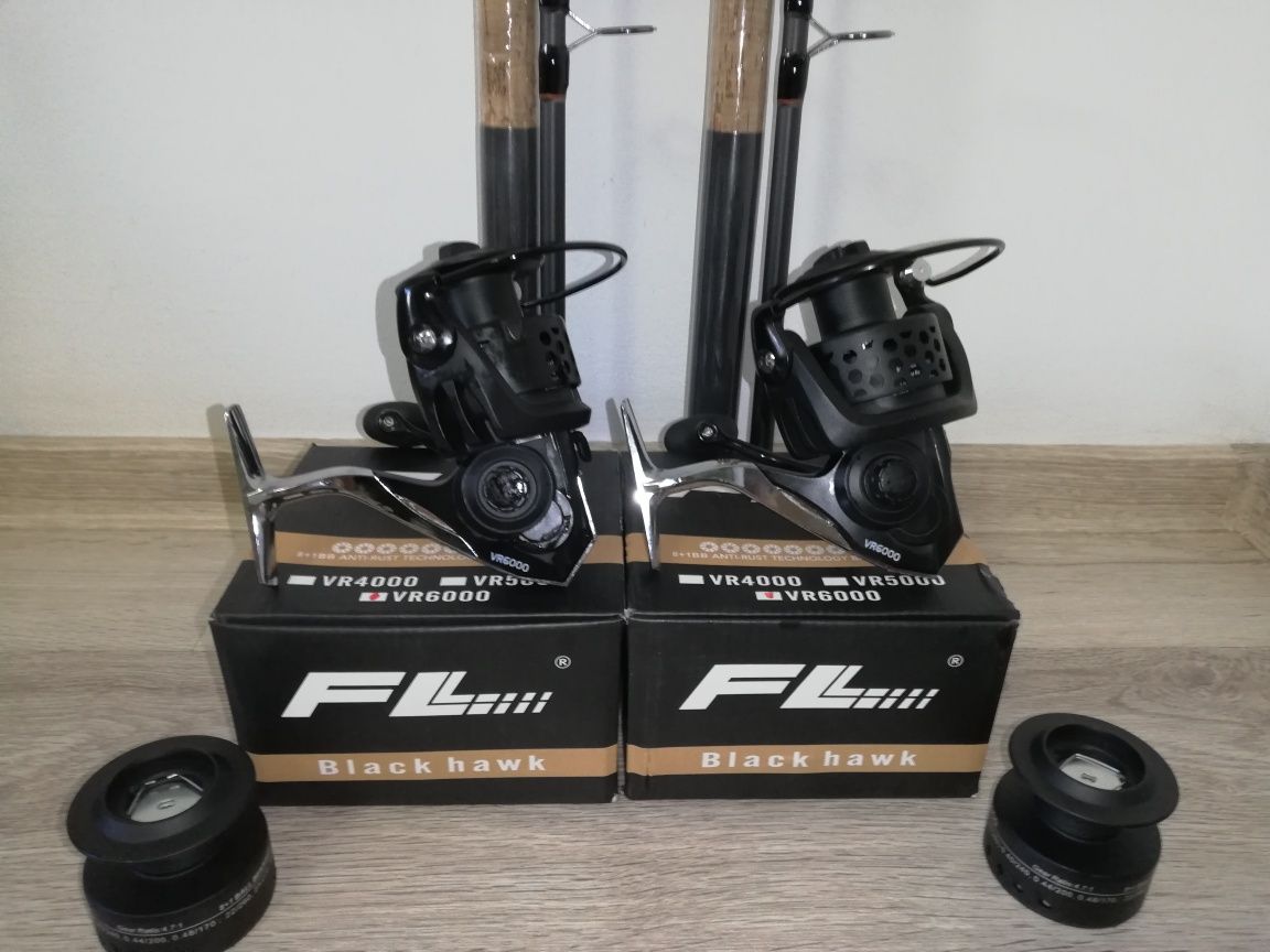 SET 2 Lansete ACTIVE Robinhan 3.0m + 2 Mulinete FL VR 6000