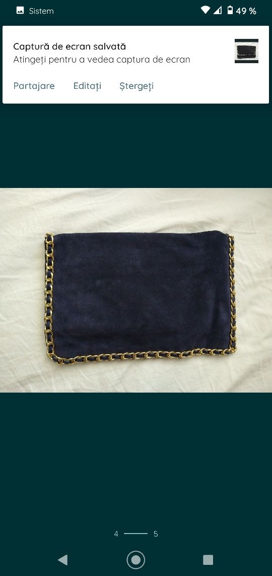 Clutch vero moda asos piele întoarsă - geanta plic