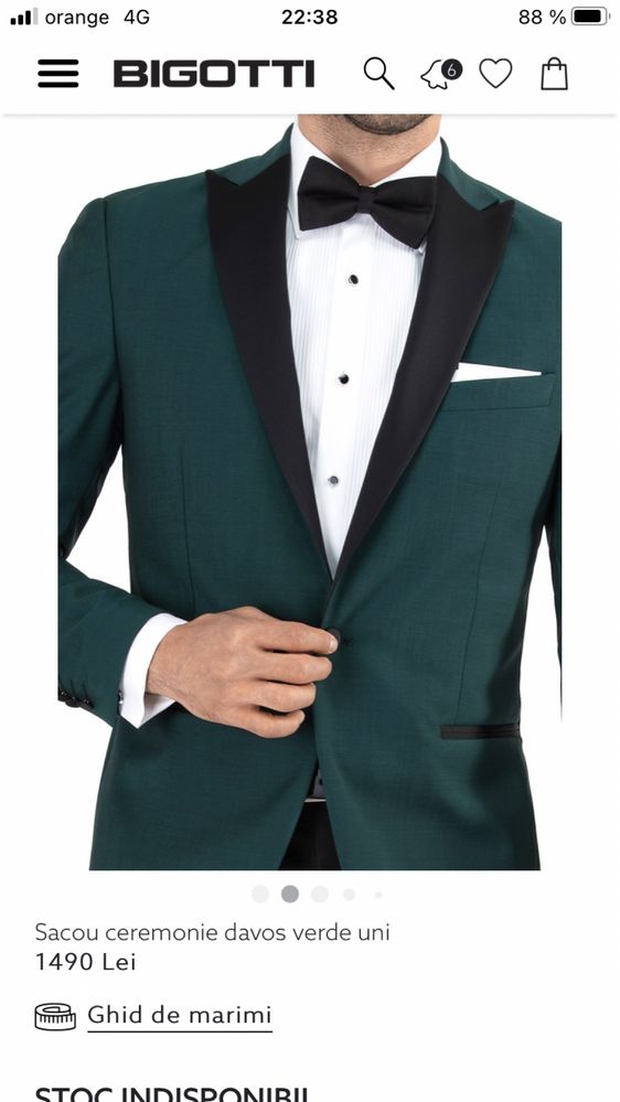 Sacou Bigotti 48 verde
