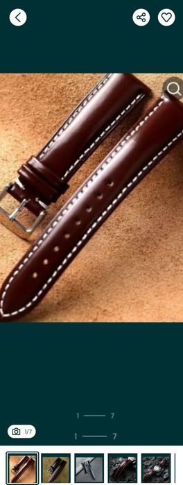 Curea piele cal, 22 mm, cusături manuala, eliberare rapida