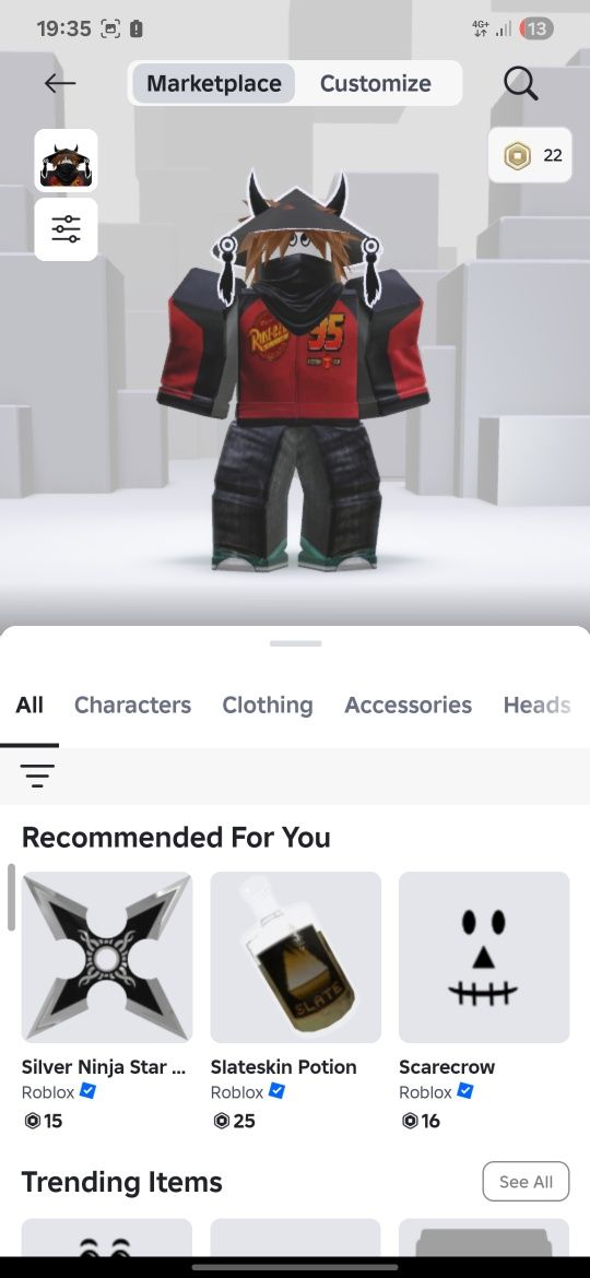 Аккаунт в игре роблокс
