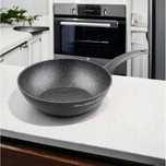Tigaie wok din aluminiu cu invelis antiaderent, maner din bachelit,