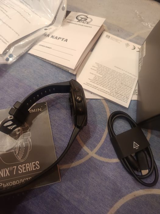 Garmin Fenix 7 Pro Sapphire Solar, 47 мм, черен