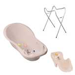 Cadita duș/baie bebe - 102 cm Gri