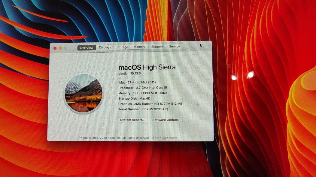 Apple iMac 27 inch  A1312 IPS 2560 x 1440