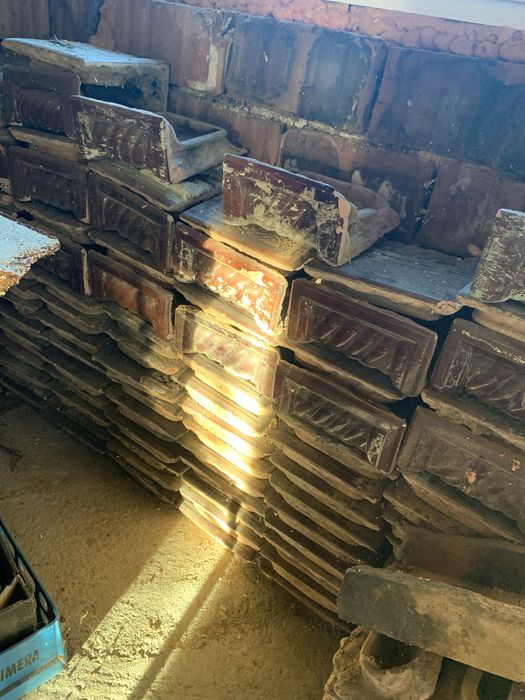 Vand soba teracota+caramizile de la ea