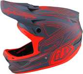 Troy Lee Designs D3 Fiberlite Spiderstripe Red Fullface-Medium 56-57cm