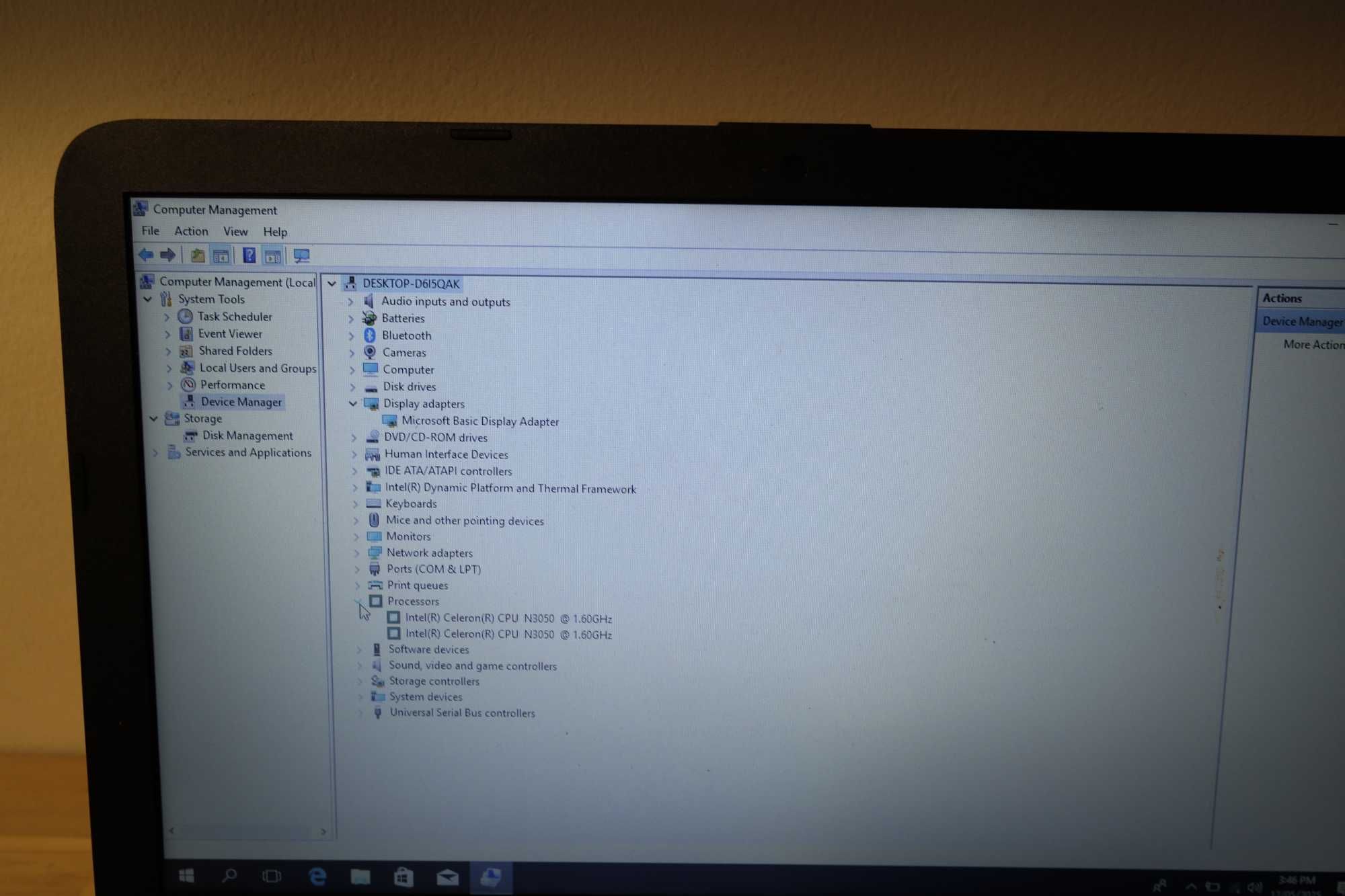 Laptop HP Intel Celeron N3050