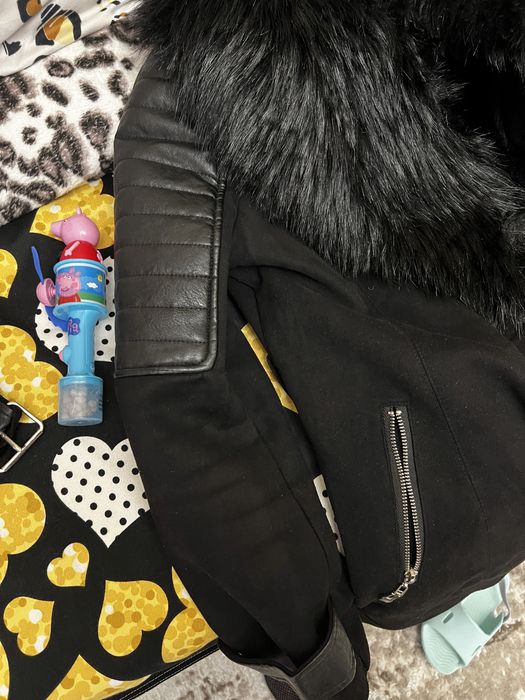 Haina dama fosrte frumoasa guler detasabil material catifelat