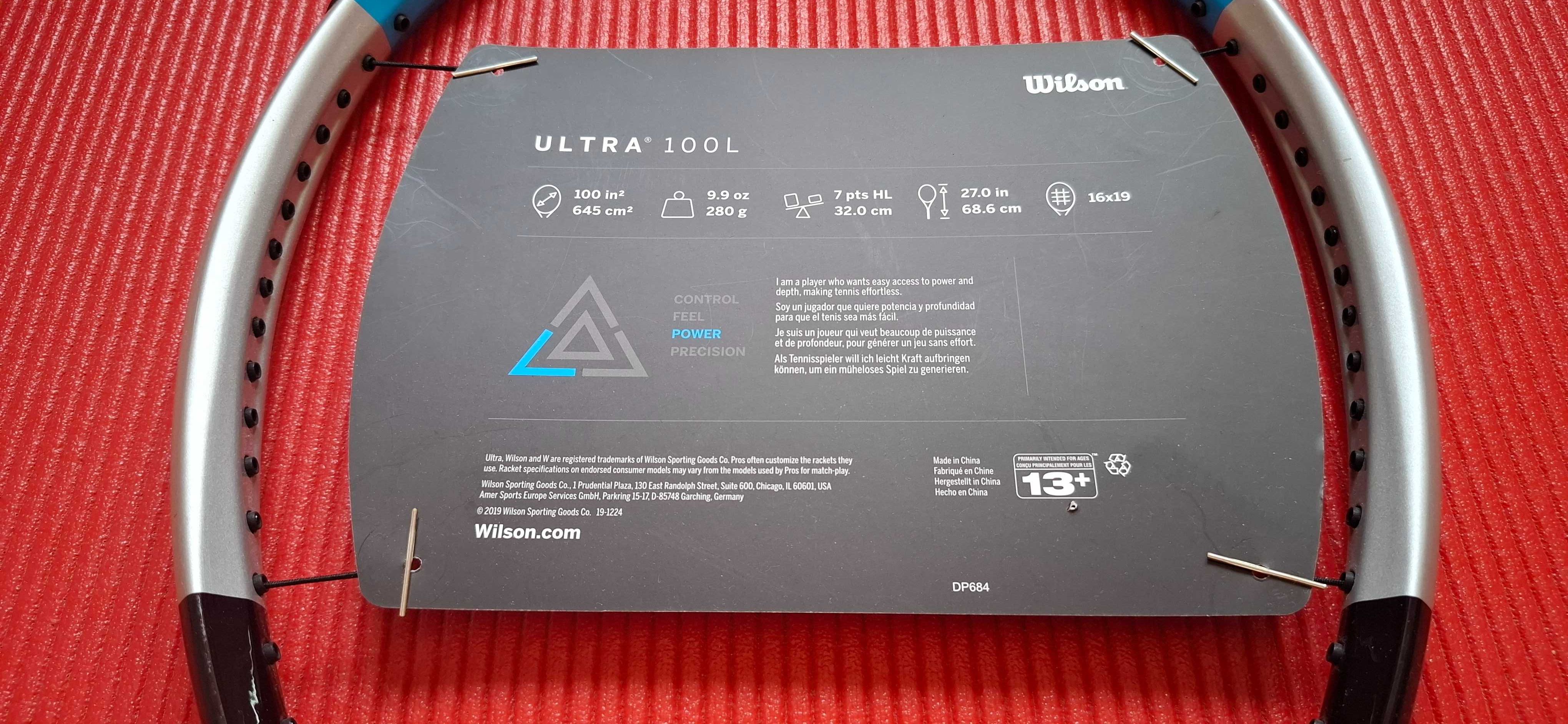 Тенис ракета Wilson Ultra 100L V3.0 - New!