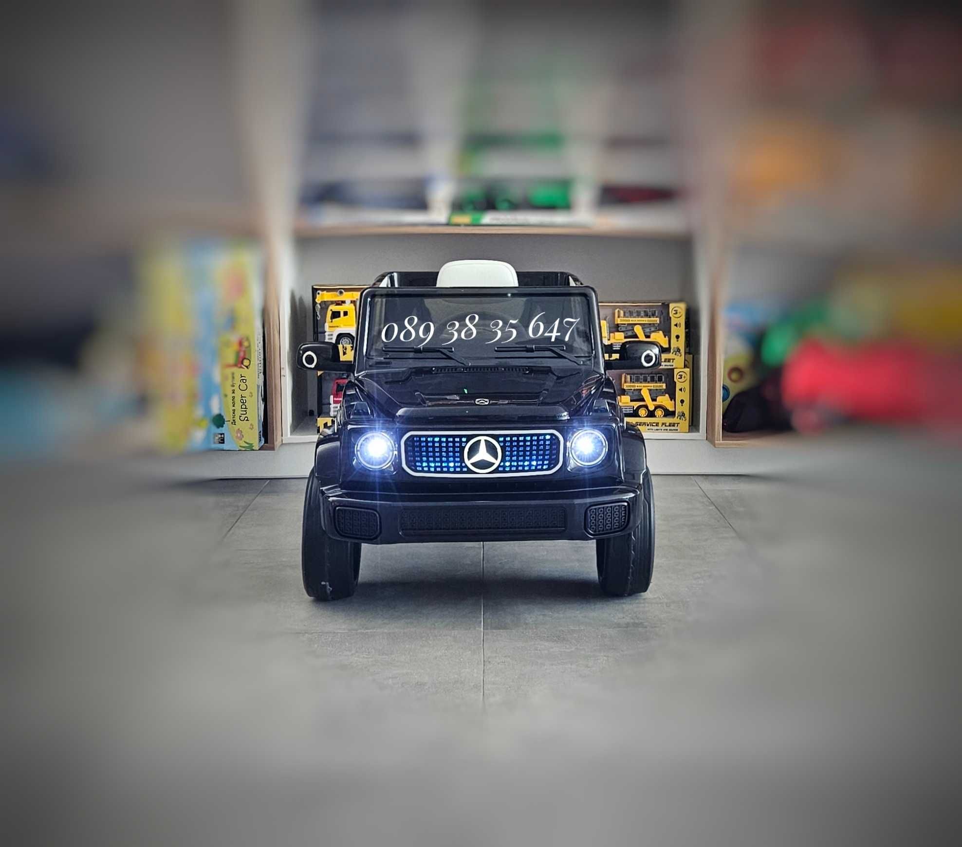 ТОП ЦЕНА!НОВО!Акумулаторен джип Mercedes EQG с 12Vбатерия,EVA гуми,USB