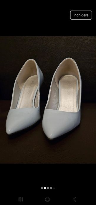 Pantofi cu toc piele