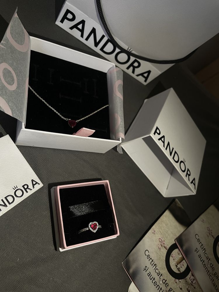 Colier si inel pandora (marime inel 52)