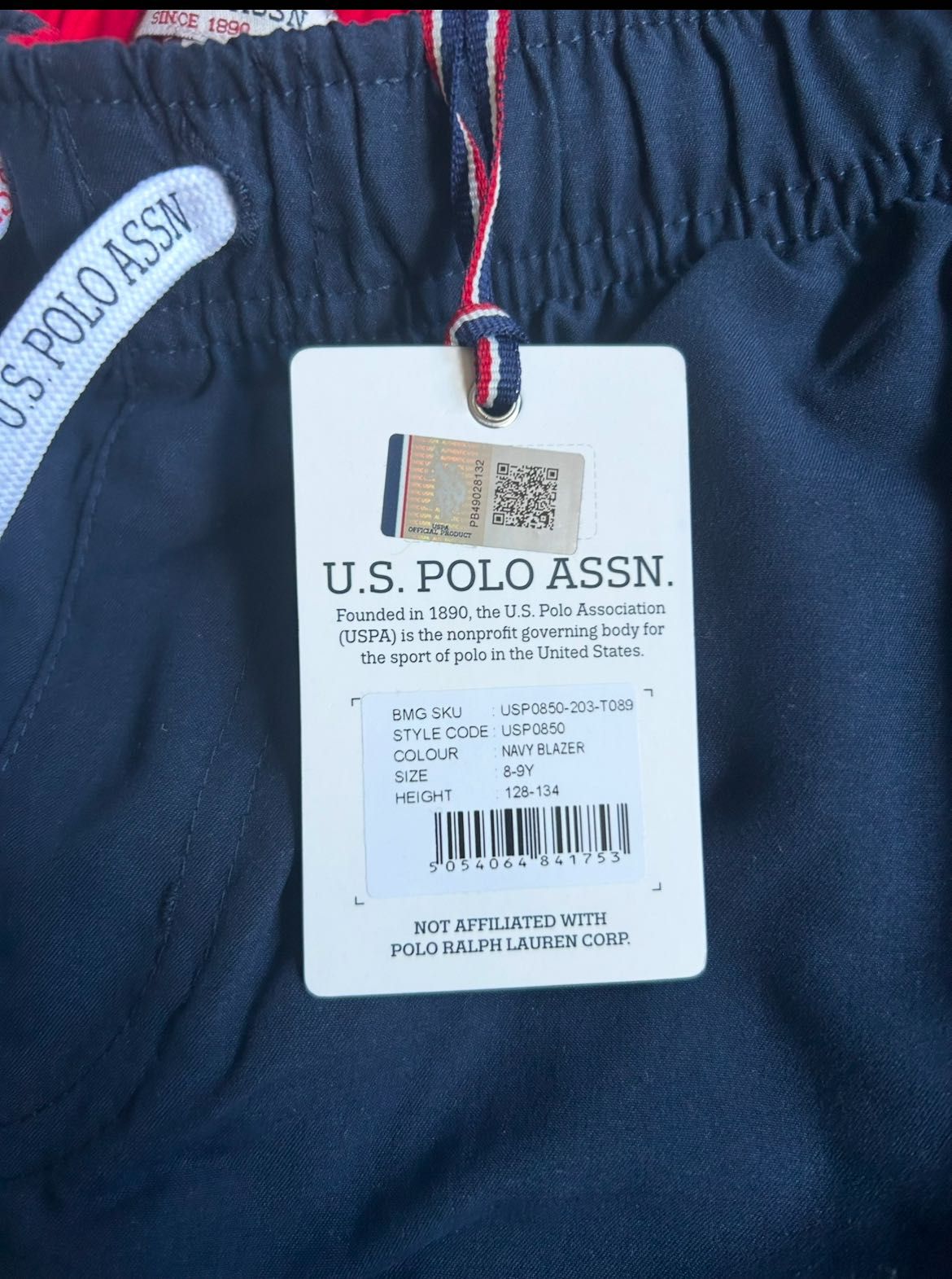 Бански/шорти U.S Polo ASNN. 8-9 години