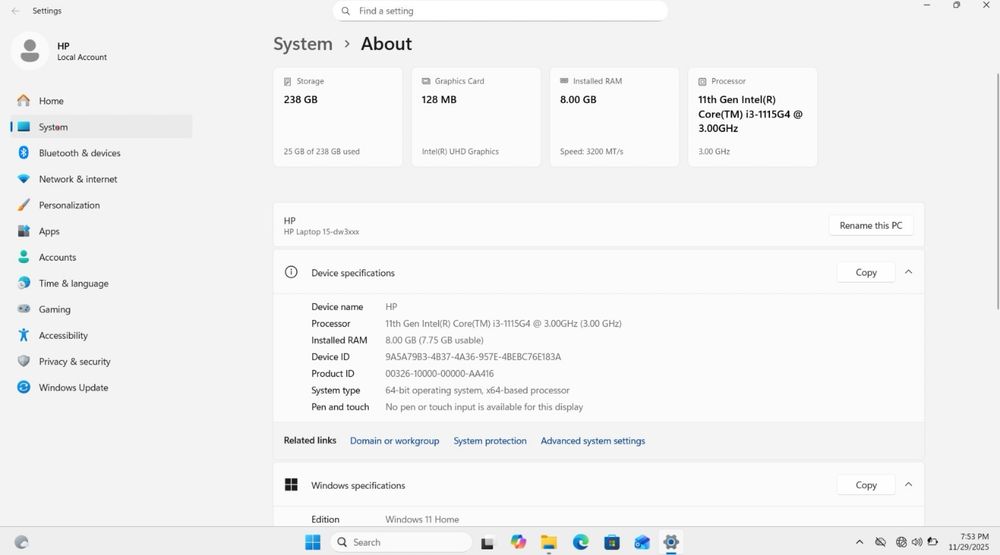 hp laptop 15-dw3054nq