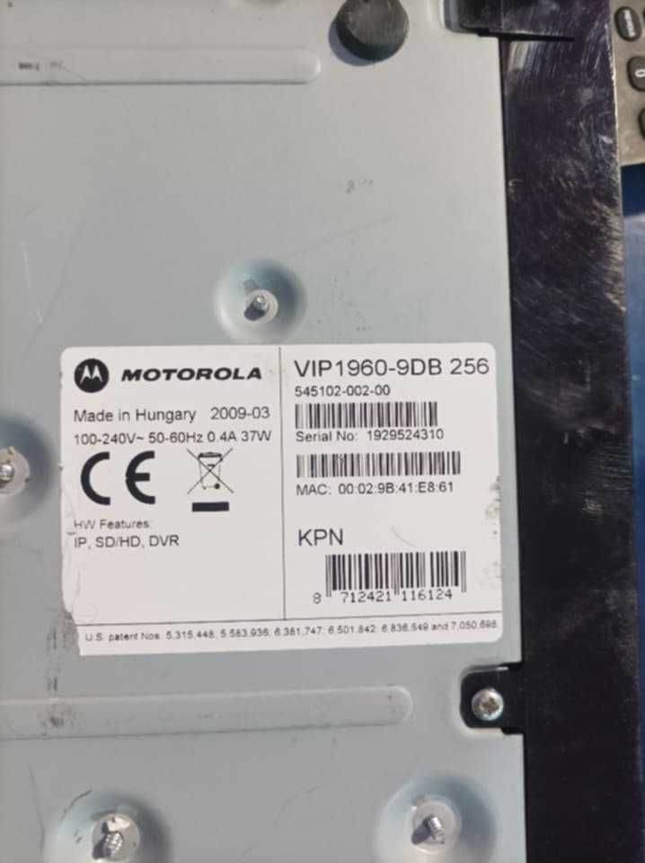 HDTV Motorola VIP1960-9DB