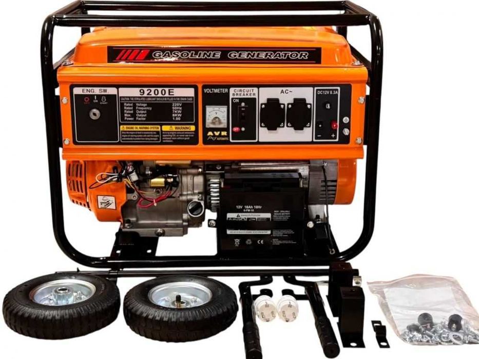 Генератор за ток 8 kW, бензинов, монофазен,AVR,ел. стартер, Titan