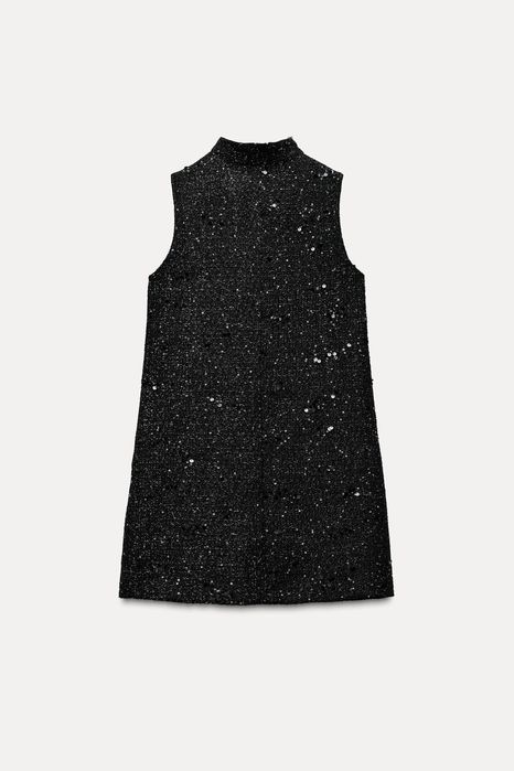 Рокля с пайети Zara