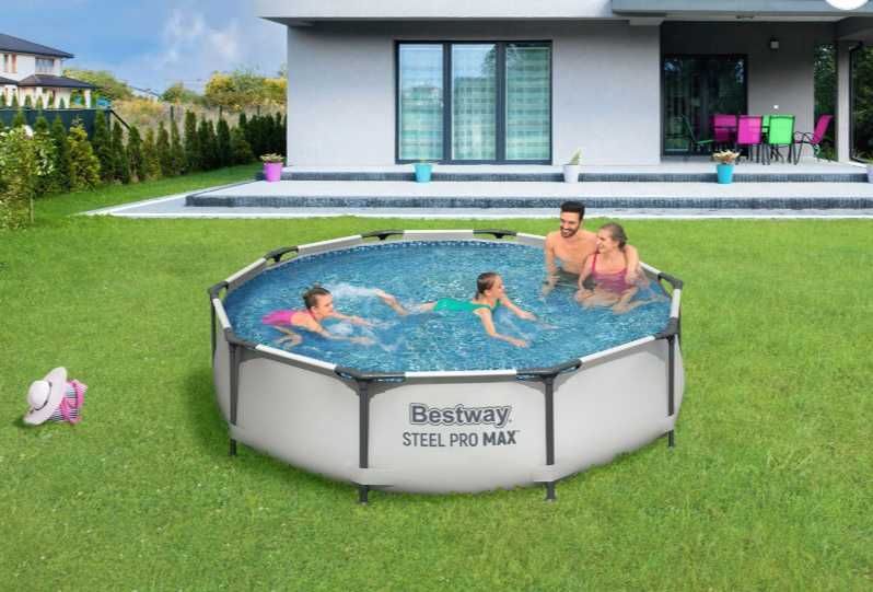 Piscina Bestway PRO MAX Familie Copii Rotunda Cadru Metal 305x76cm TM