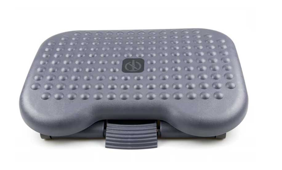 Suport picioare birou, F6031, ajustabil, plastic negru, 46x34x11 cm