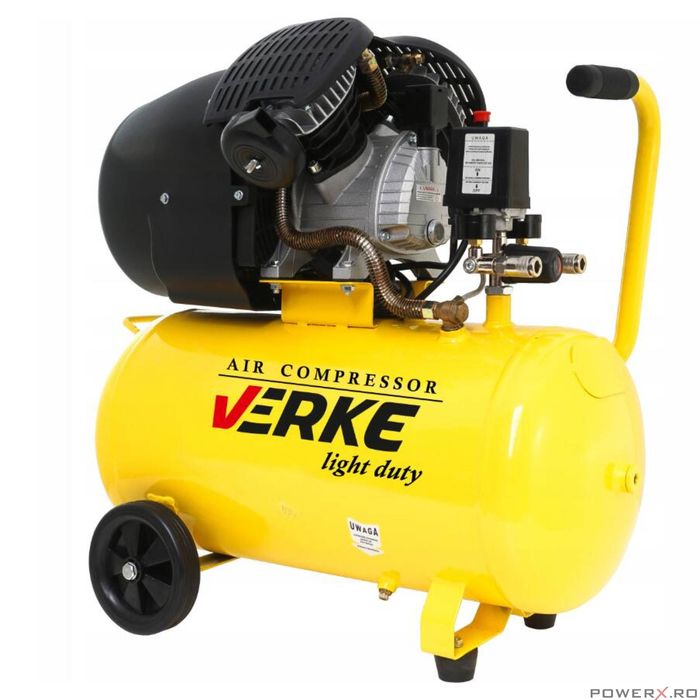 Compresor 50 litri, 2 pistoane pe ulei, 230V, 440 L/min, presiune 8