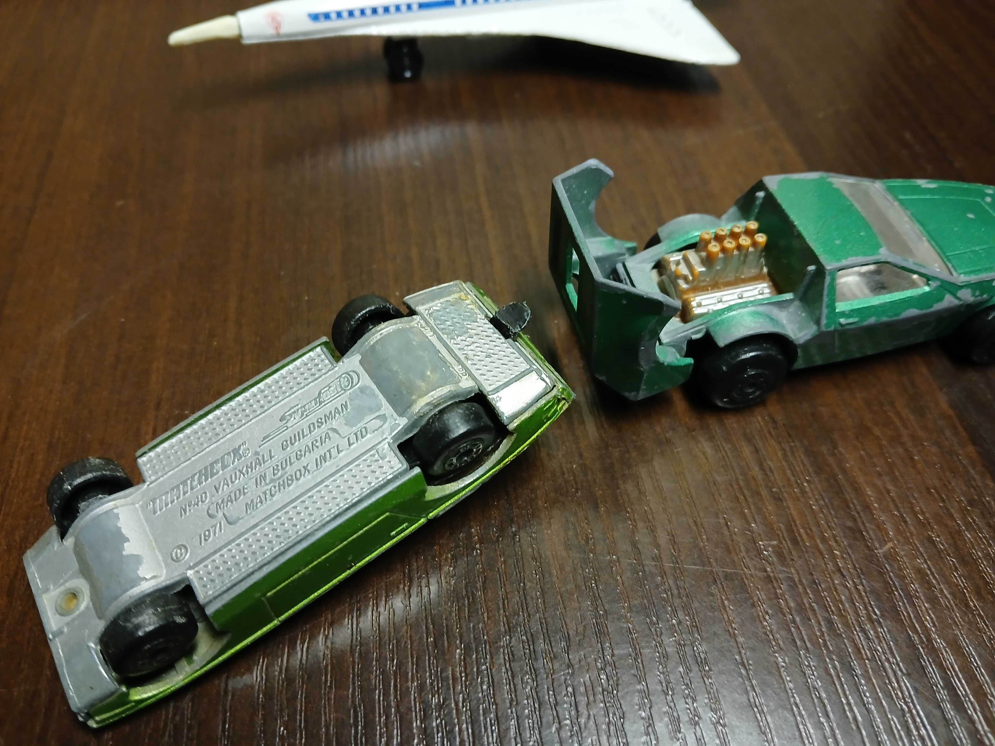 Matchbox стари метални български колички и самолет 1/64.