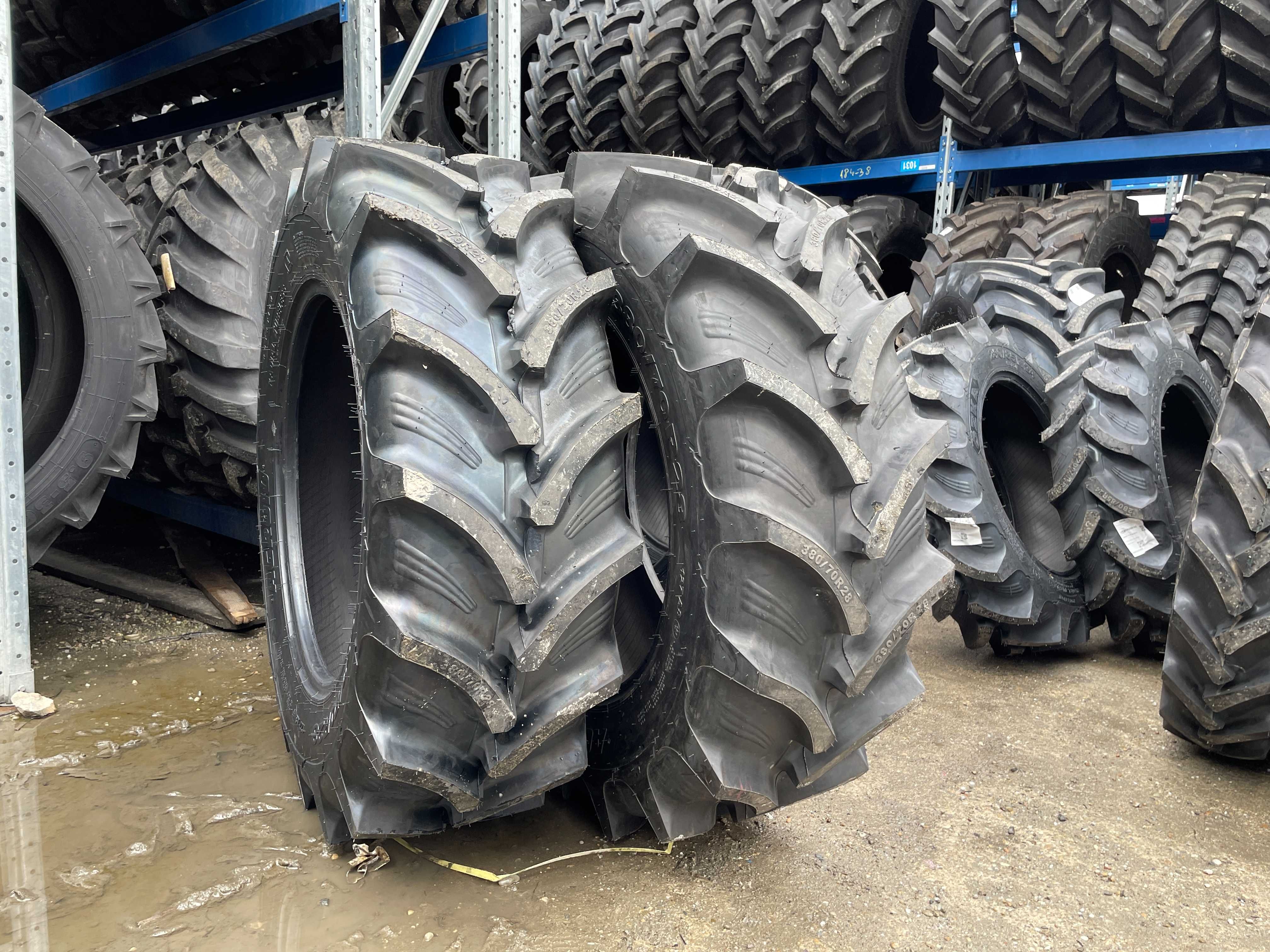 Anvelope 380/70R28 radiale noi pentru tractor fata cu garantie