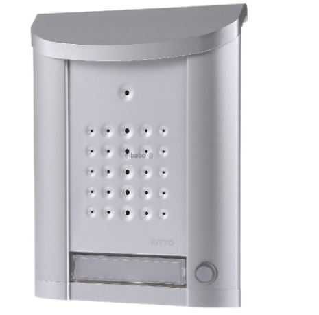 Interfon Ritto Entravox 1840120  Stație Control Ușă, 1 Buton, Argintiu