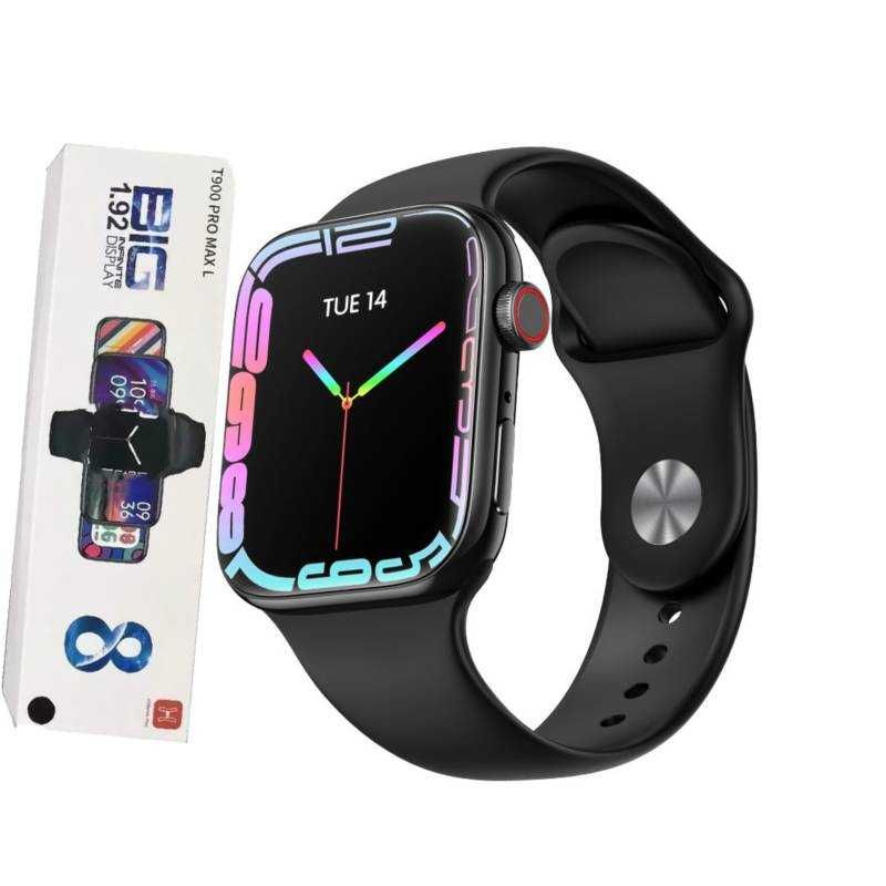 Смарт часовник T900 Pro MAX L, Спортна смарт фитнес гривна iWatch 8