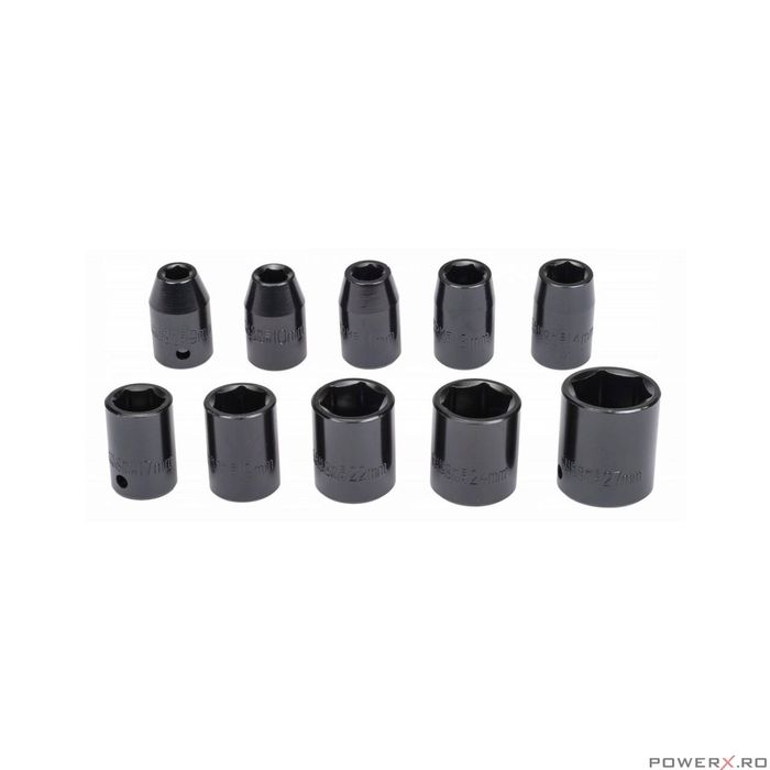 Pistol pneumatic de impact cu accesorii, 775 - 1550 Nm, patrat 1/2,