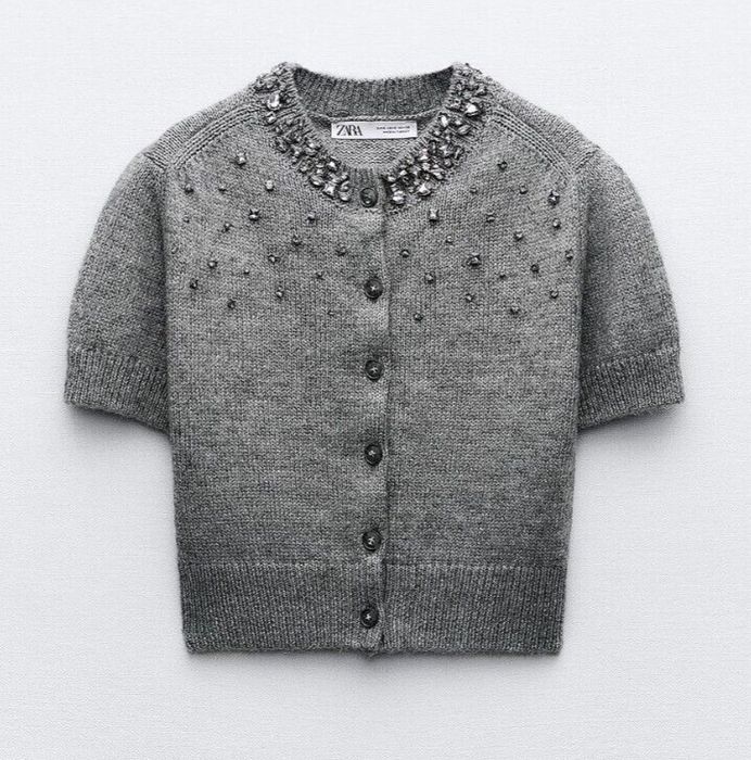 ZARA жилетка с камъни р-р М