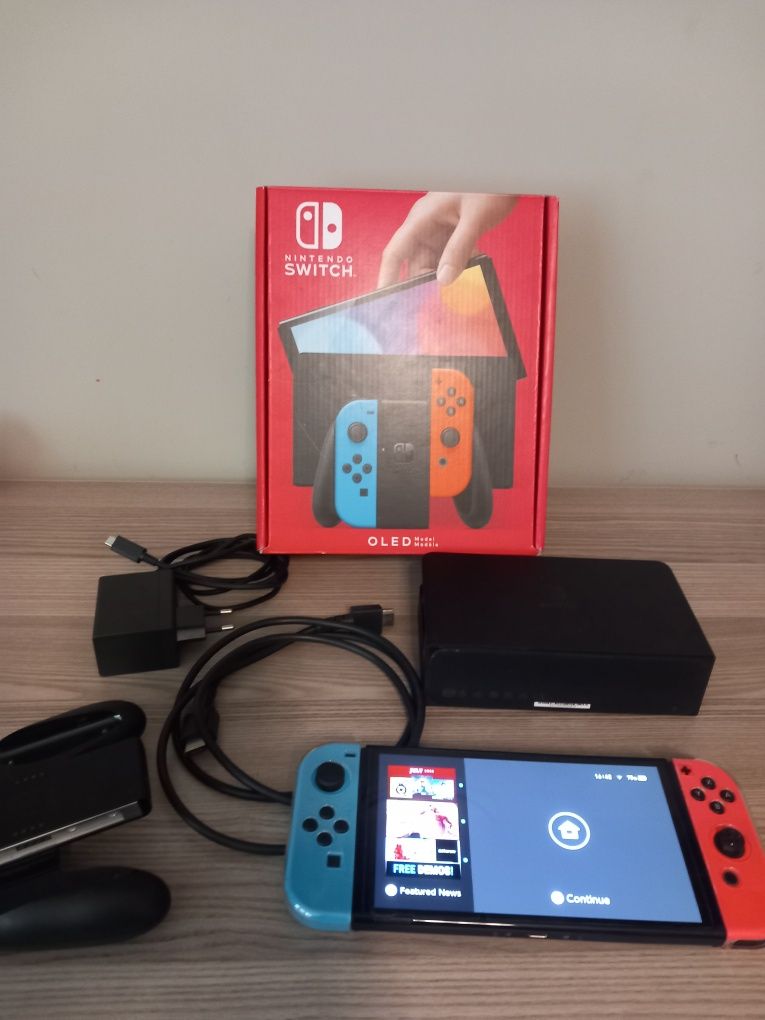 Nintendo led 64gb neon red/blue