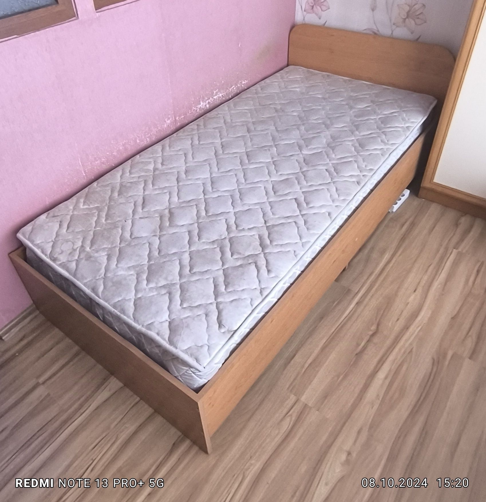 Единично легло + матрак 190/90