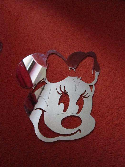 cadou inedit -inox, arta metalica -Minnie & Mickey Mouse-laser cut