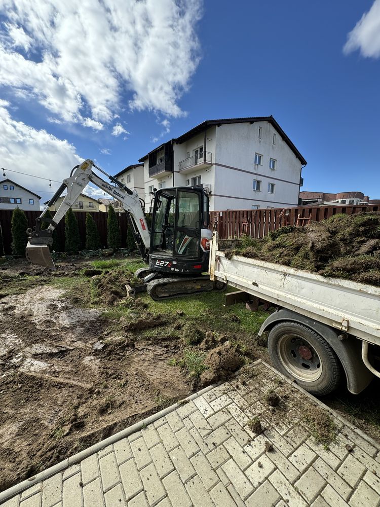 Excavari inchiriez  miniexcavator excavator sapaturi transport