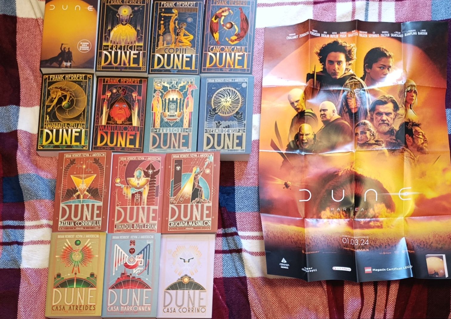 Pachet complet Universul Dune 14 volume plus poster noi