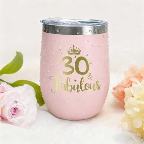 Нов Луксозен комплект за 30-ти рожден ден – ароматна свещ и термо чаша