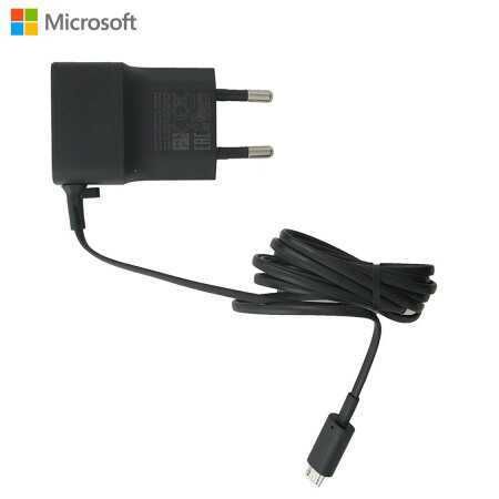Зарядно устройство Microsoft, 220V - Micro USB, 5V/0.75A, 1 м, Черно