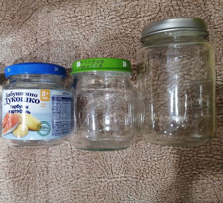 Баночки из под детского пюре