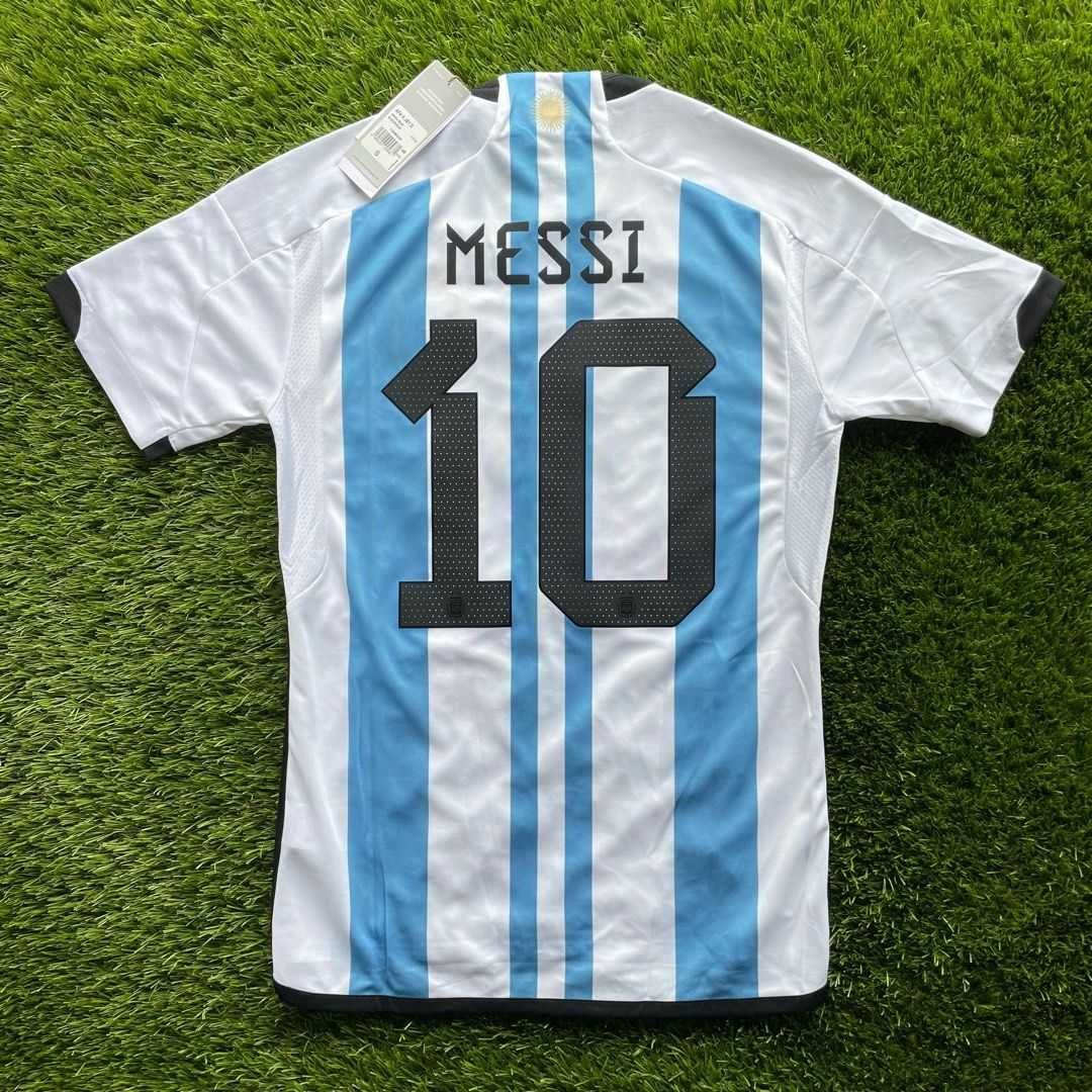 Tricou fotbal Argentina Cupa Mondiala Messi 10 - 2022