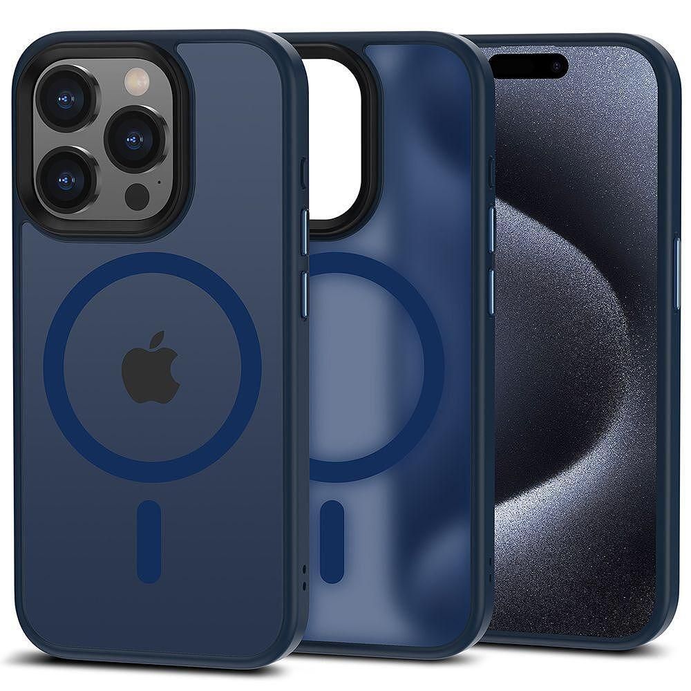 Калъф tech protect magmat magsafe за iphone 15 pro matte navy