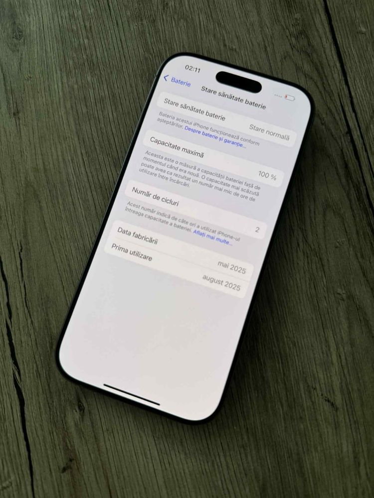 Vand iphone 16 pro 2 cicluri de incarcare