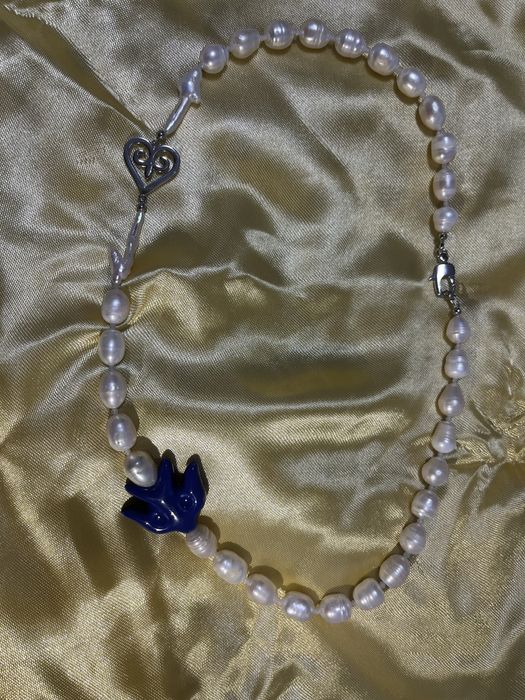 Этно чокер из жемчуга и люкс фурнитурой