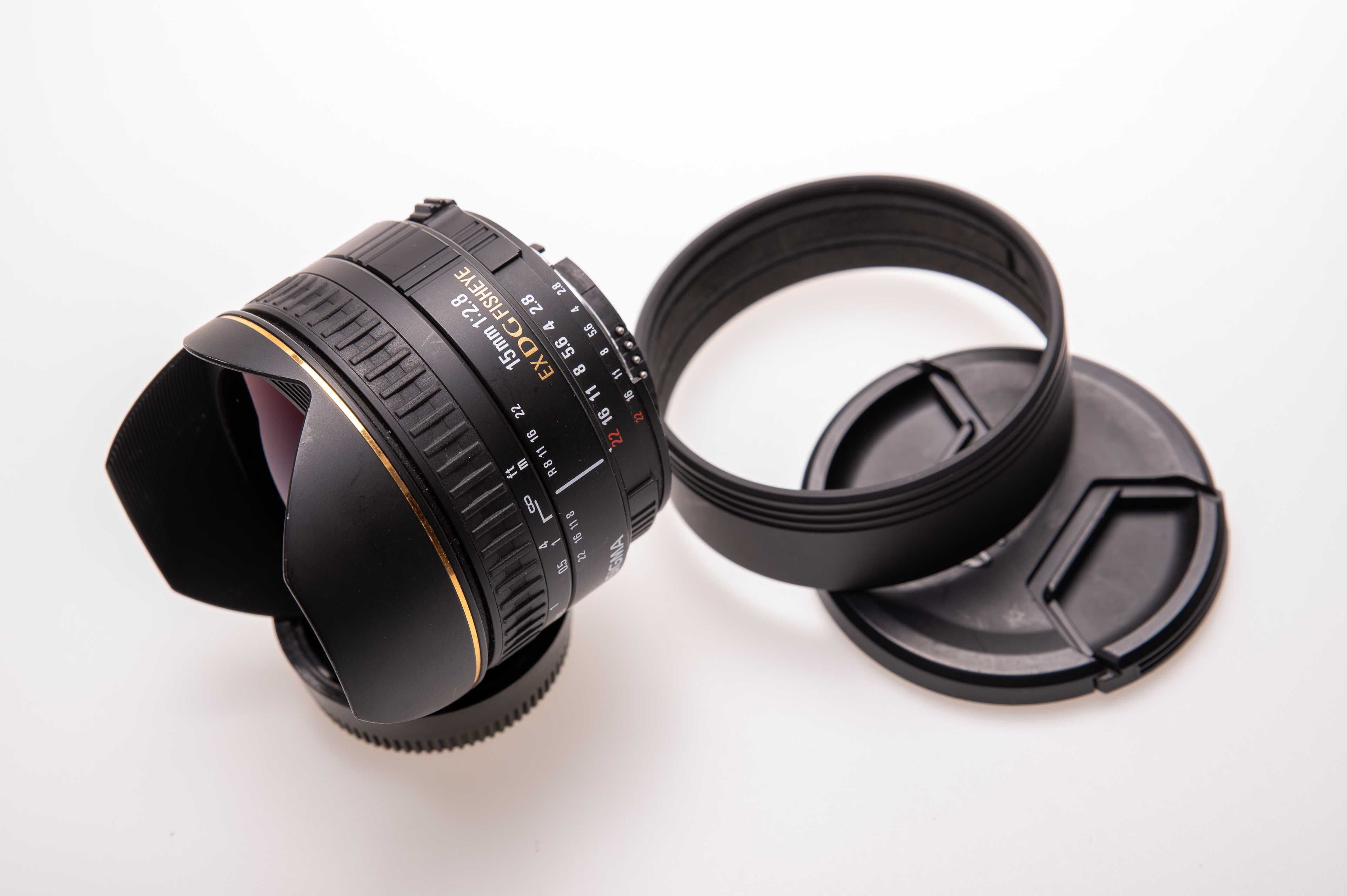 vand obiectiv Sigma 15mm f 2.8 fisheye, compatibil Nikon