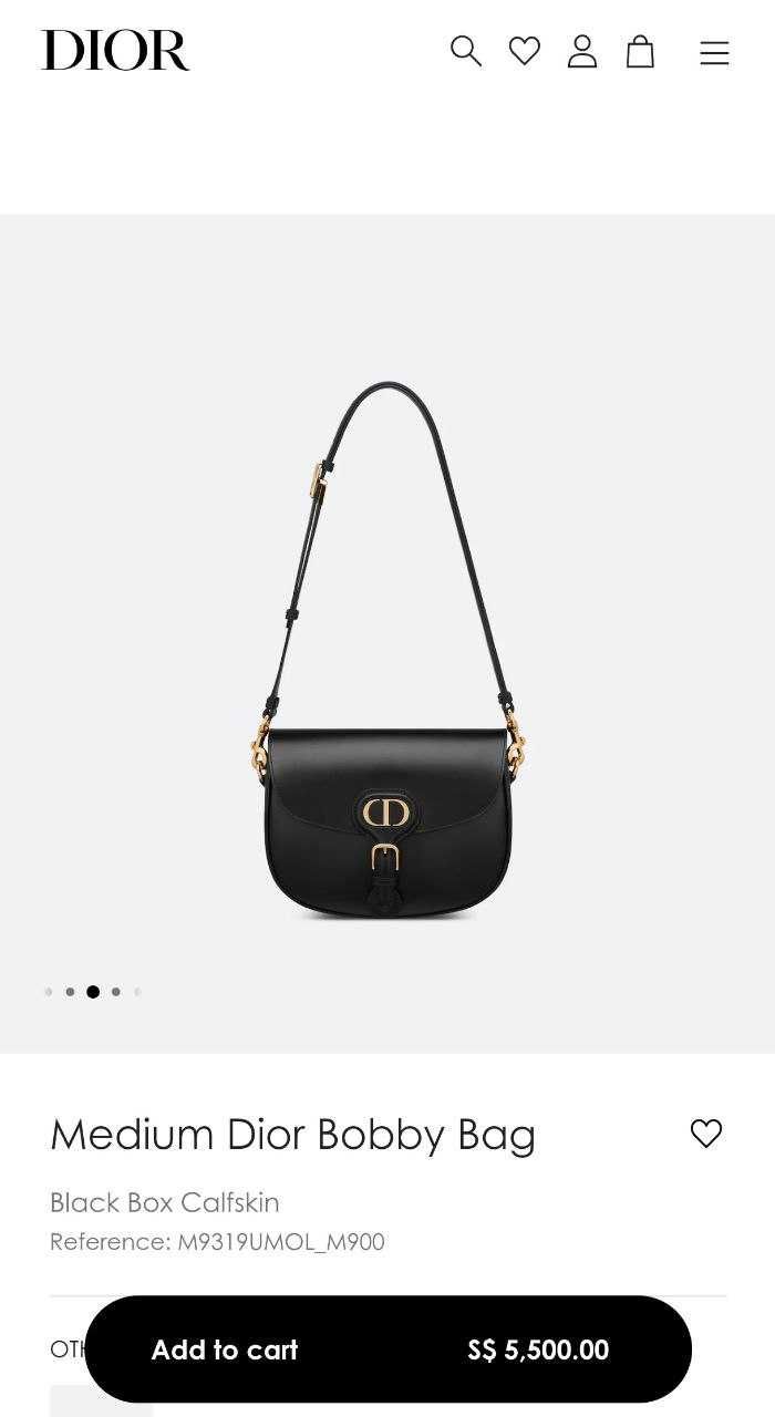 Дамска Чанта Medium Dior Bobby Bag