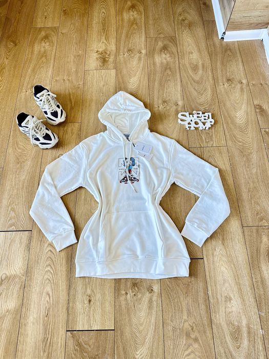 Off White!Разкошно суперсвежо  худи-рокля