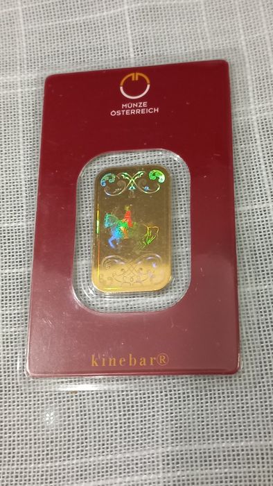 Lingou aur de 10 grame, 24k, sigilat, cu acte de proveniență